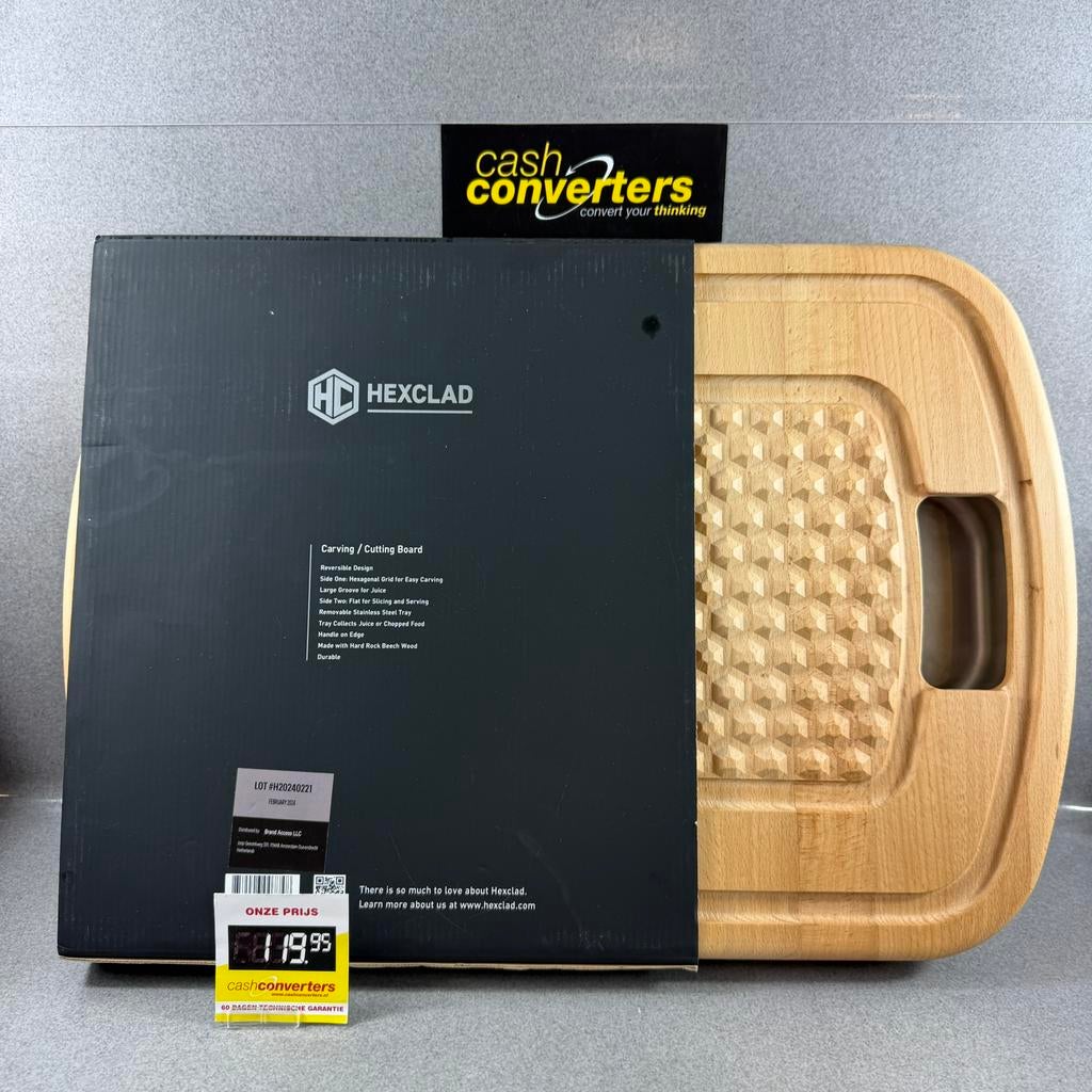 Hexclad Carvin / Cutting Board | nieuw | beukenhout |, Huis en Inrichting, Keuken | Keukenbenodigdheden, Nieuw, Snij-/serveerplank