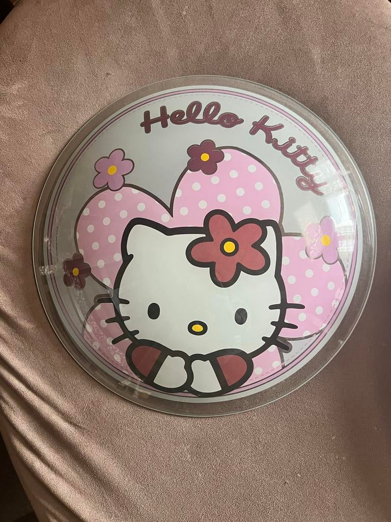 Hello Kitty Plafonnière - Roze Kinderkamer Lamp, Huis en Inrichting, Ophalen of Verzenden, Gebruikt, Kunststof