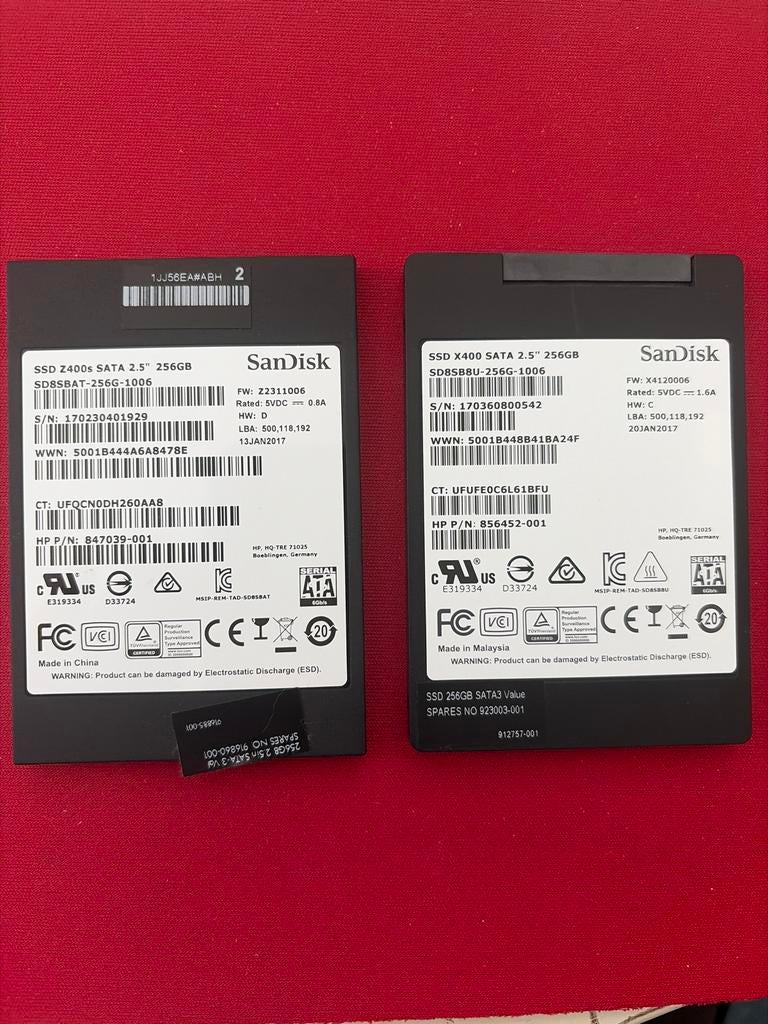 SanDisk SSD 256GB SATA3, Computers en Software, Harde schijven, Gebruikt, Server, Intern, SSD, SATA, Ophalen of Verzenden