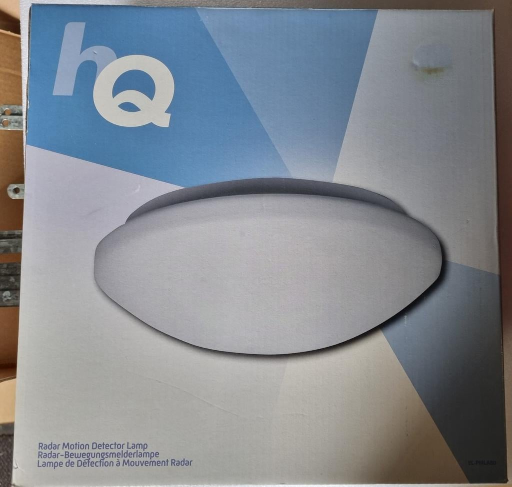HQ Radar Bewegingsmelderlamp - Nieuw in doos, Ophalen of Verzenden, Nieuw, Metaal, Modern, Functioneel