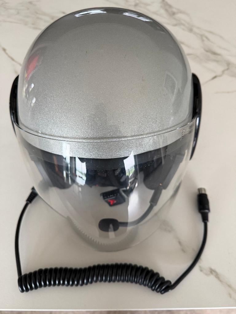 motorhelm Baehr jethelm met communicatie, Overige merken, Heren, Ophalen of Verzenden, Tweedehands
