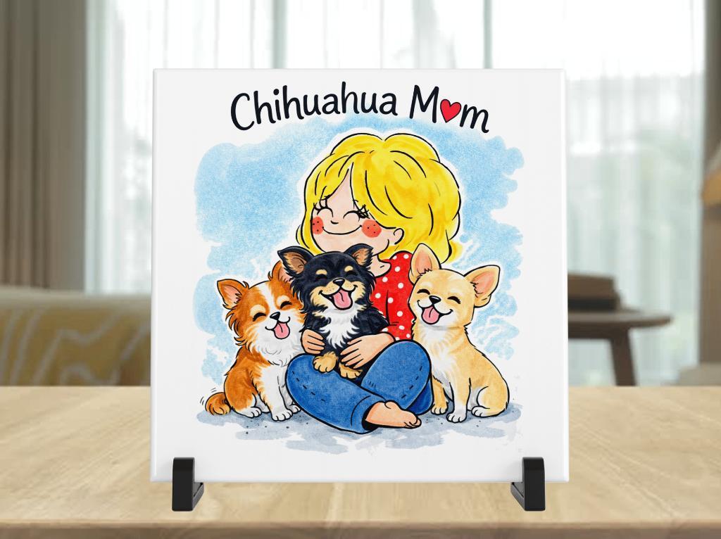 Chihuahua Mom Tegel - Blond Stijl, Verzenden, Nieuw