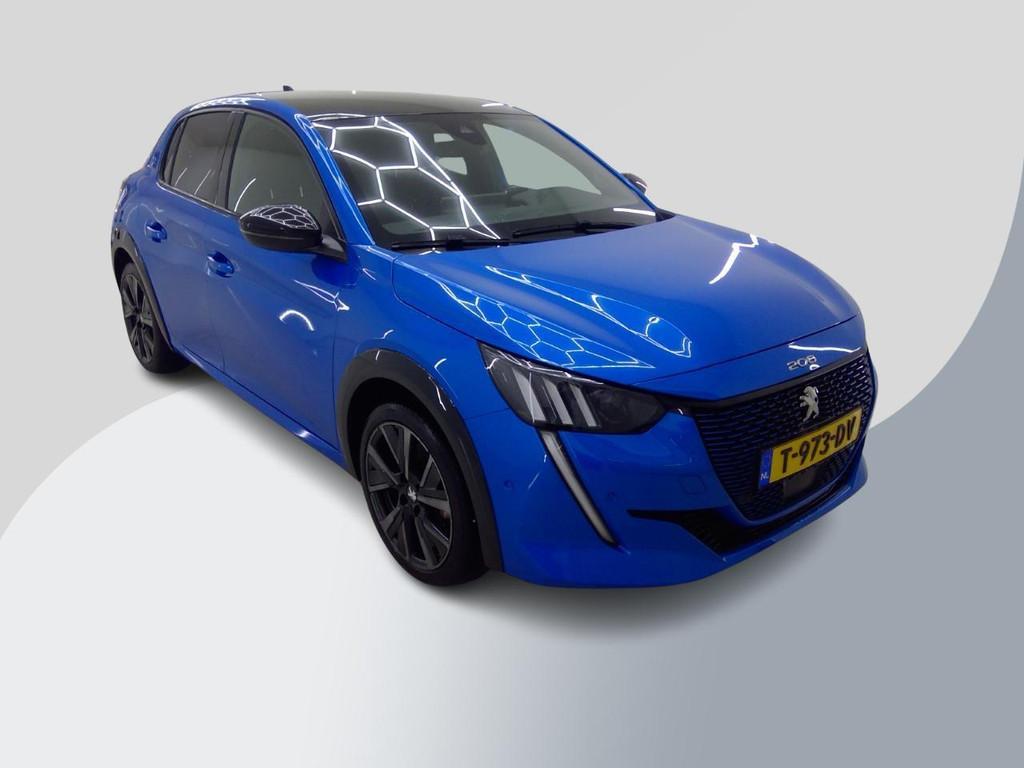 Peugeot e-208 EV GT 350 50 kWh | 48000 KM | Full Options | S, Gebruikt, 351 km, Blauw, Origineel Nederlands