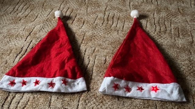 Kerst mutsen voor kinderen of volwassenen. De lampjes van, Ophalen of Verzenden, Gebruikt