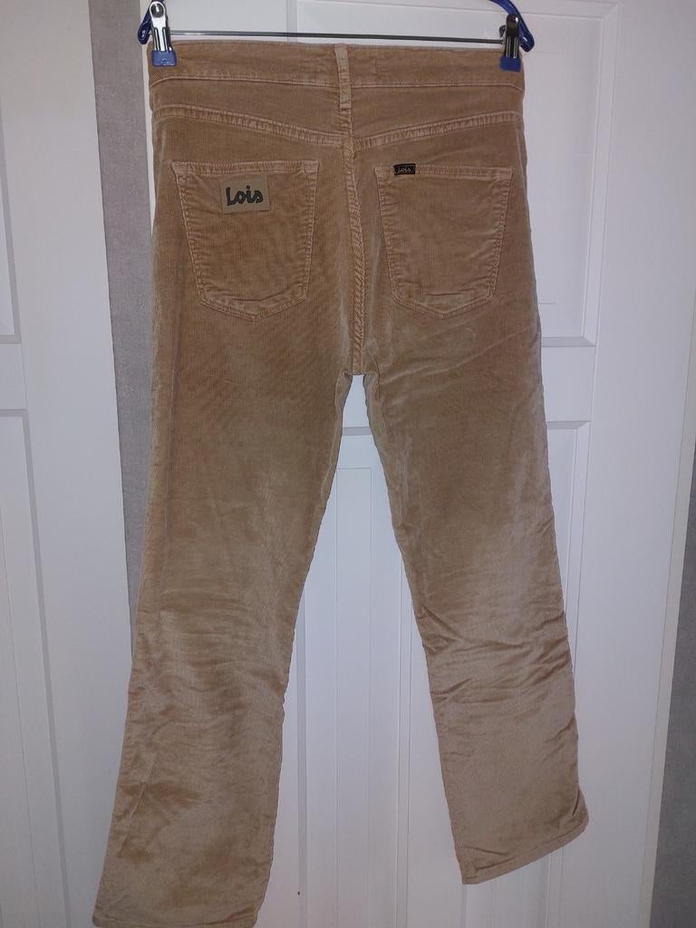 Ribjeans van Lois, Maat 38/40 (M), Beige, Ophalen of Verzenden, Zo goed als nieuw