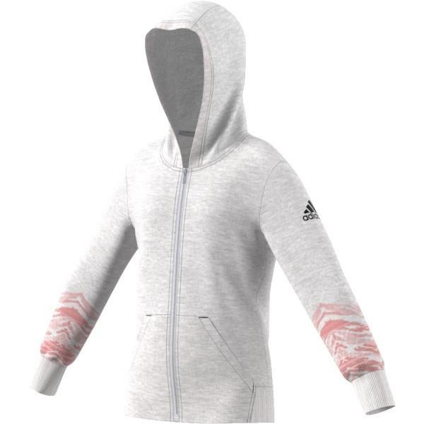Adidas X-CITE hoodie ritsvest vest licht grijs maat 164, Kinderen en Baby's, Kinderkleding | Maat 164, Adidas, Meisje, Trui of Vest