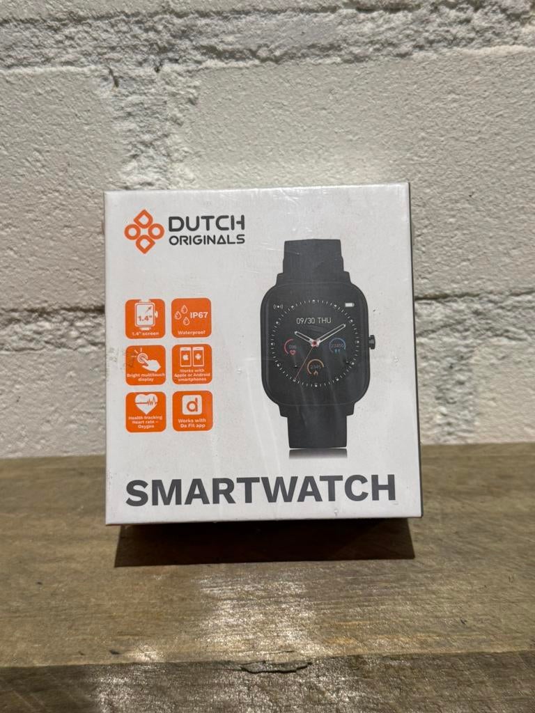 Smartwatch, Sieraden, Tassen en Uiterlijk, Smartwatches, Ophalen of Verzenden, Nieuw, Zwart, Android