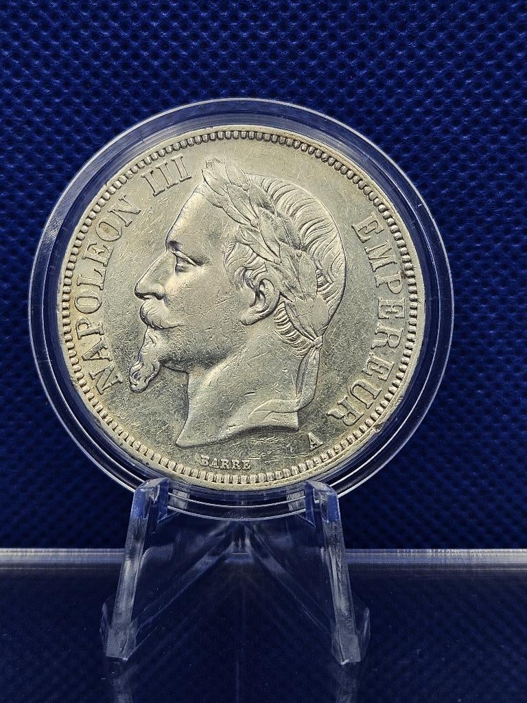 (1979) FRANCE  NAPOLEON III  5 FRANCS  1868, Ophalen of Verzenden, Frankrijk, Losse munt, Zilver