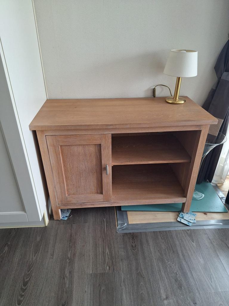 Houten tv meubel, Ophalen of Verzenden, Zo goed als nieuw, 25 tot 50 cm