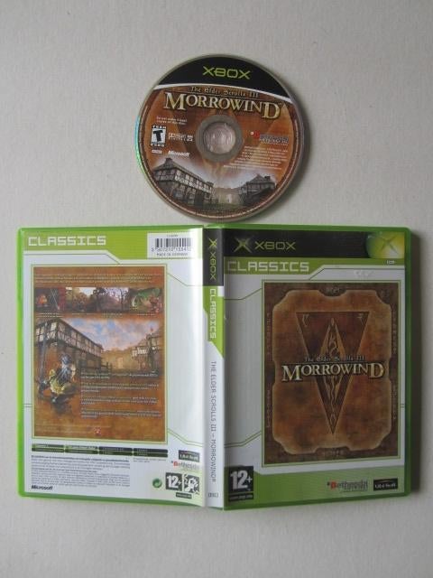 Morrowind Elder Scrolls 3 Xbox, Spelcomputers en Games, Games | Xbox Original, Gebruikt, Role Playing Game (Rpg), 1 speler, Vanaf 18 jaar