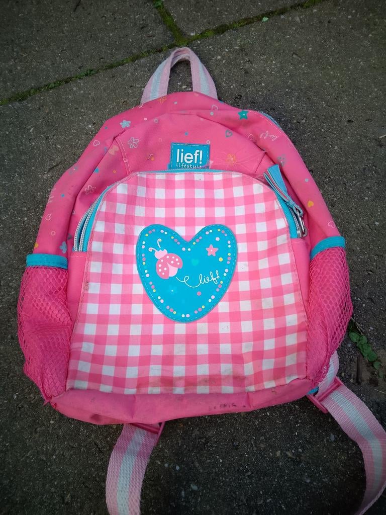 Lief! Lifestyle roze kinderrugzakje, Gebruikt, Minder dan 30 cm, Minder dan 25 cm, Ophalen