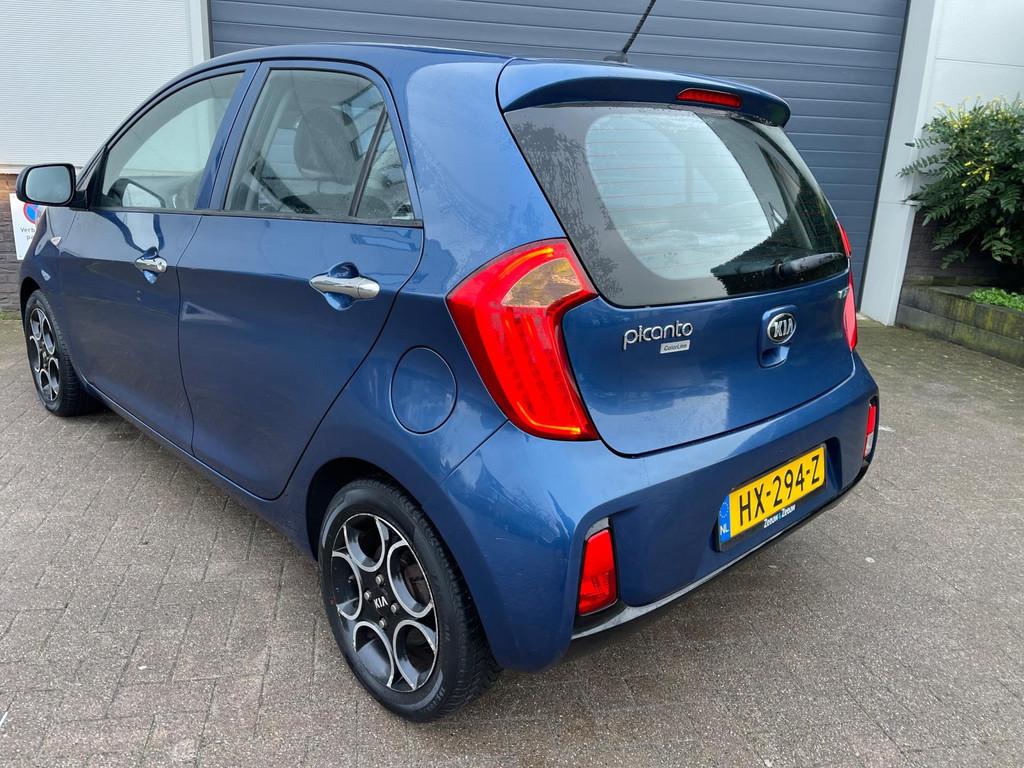 Kia Picanto 1.0 CVVT DynamicLine/Cruise-c/Climate-c/Dealer-o, Auto's, Kia, Voorwielaandrijving, Euro 5, Gebruikt, Blauw