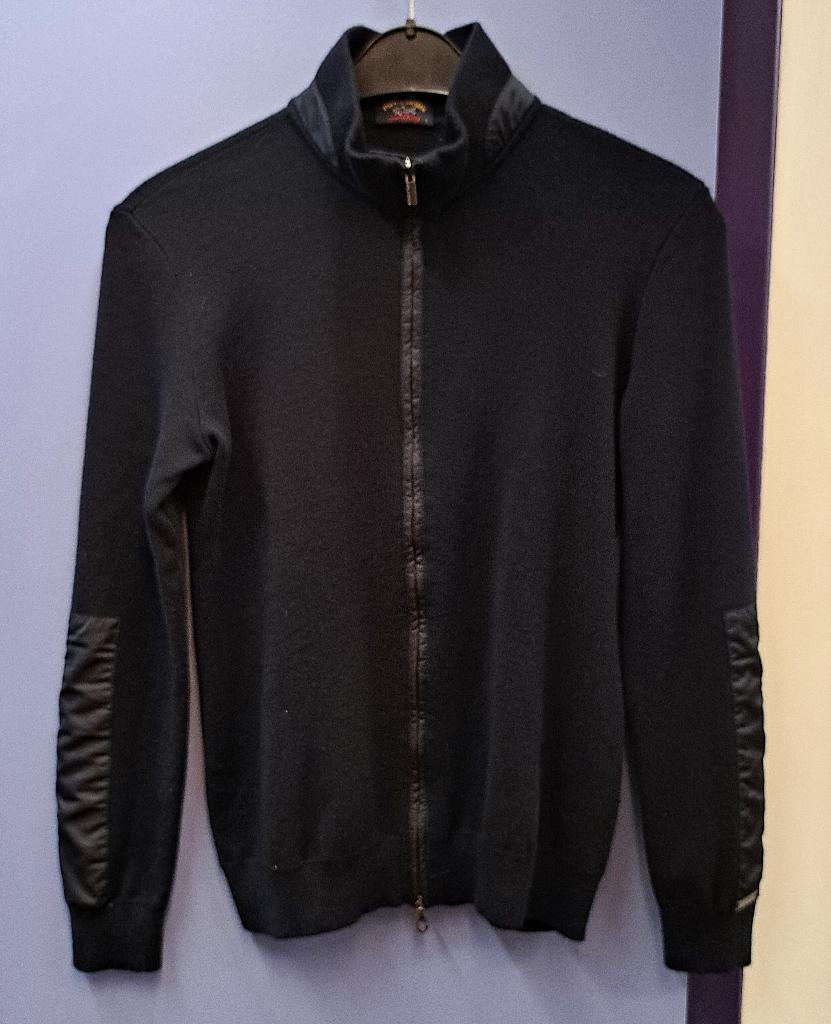 Paul & Shark blauw wollen vest met gladde details L nr 50408, Paul & Shark, Blauw, ., Maat 42/44 (L)