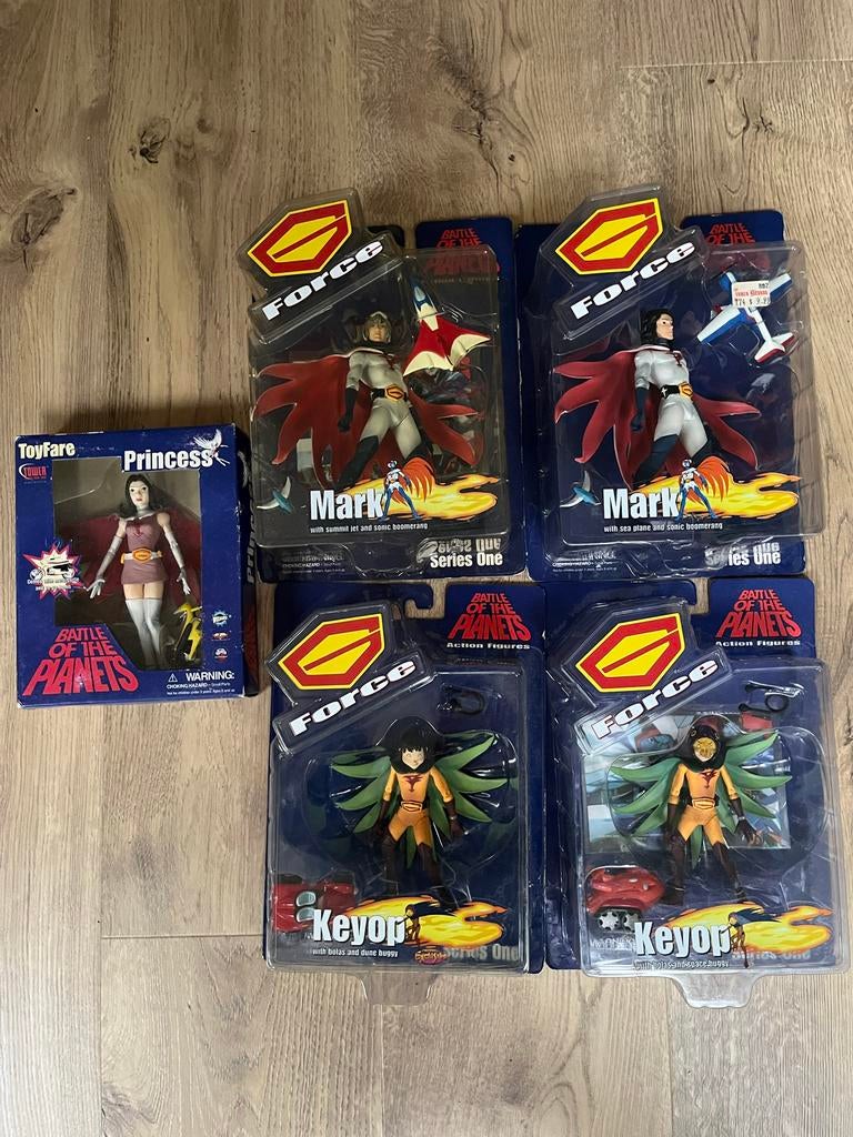 Battle of the Planets 5 Sealed Figuren (Strijd der planeten), Ophalen, Nieuw