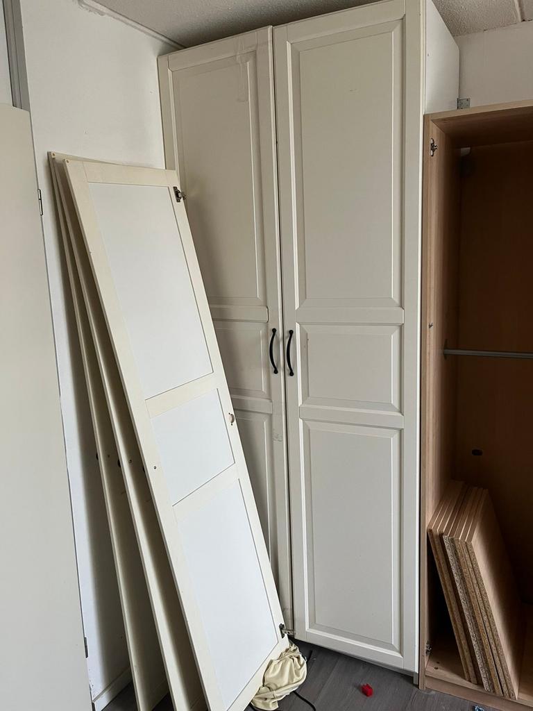 Pax kast met 2 deuren van 236x50 inclusief 2 stangen, Ophalen, 200 cm of meer, 50 tot 100 cm, Zo goed als nieuw