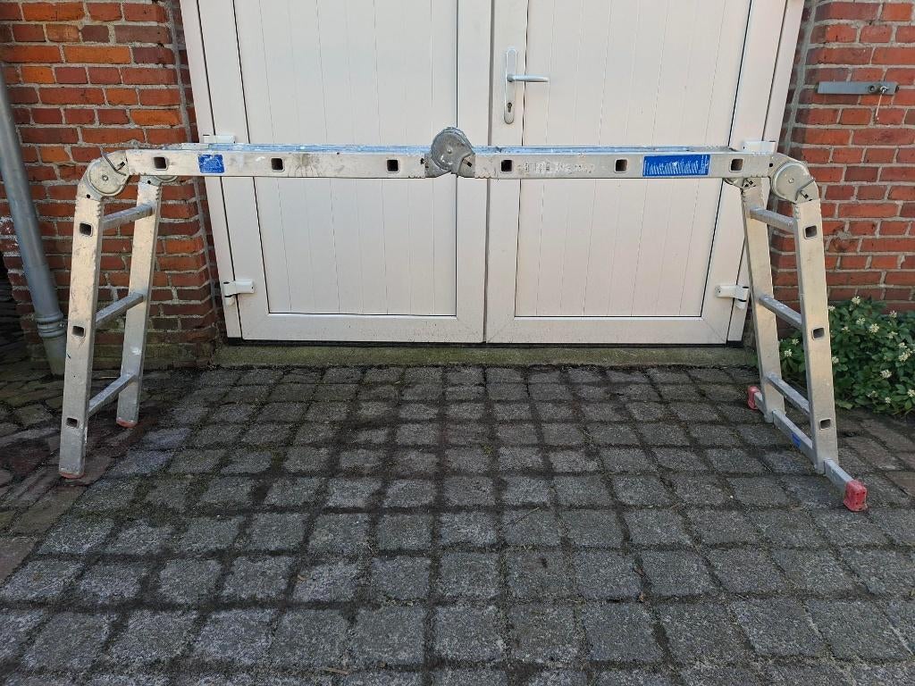 Goede, degelijke vouwladder/ knikladder/ vouwtrap!, Ophalen, Gebruikt, Ladder, Opvouwbaar of Inschuifbaar