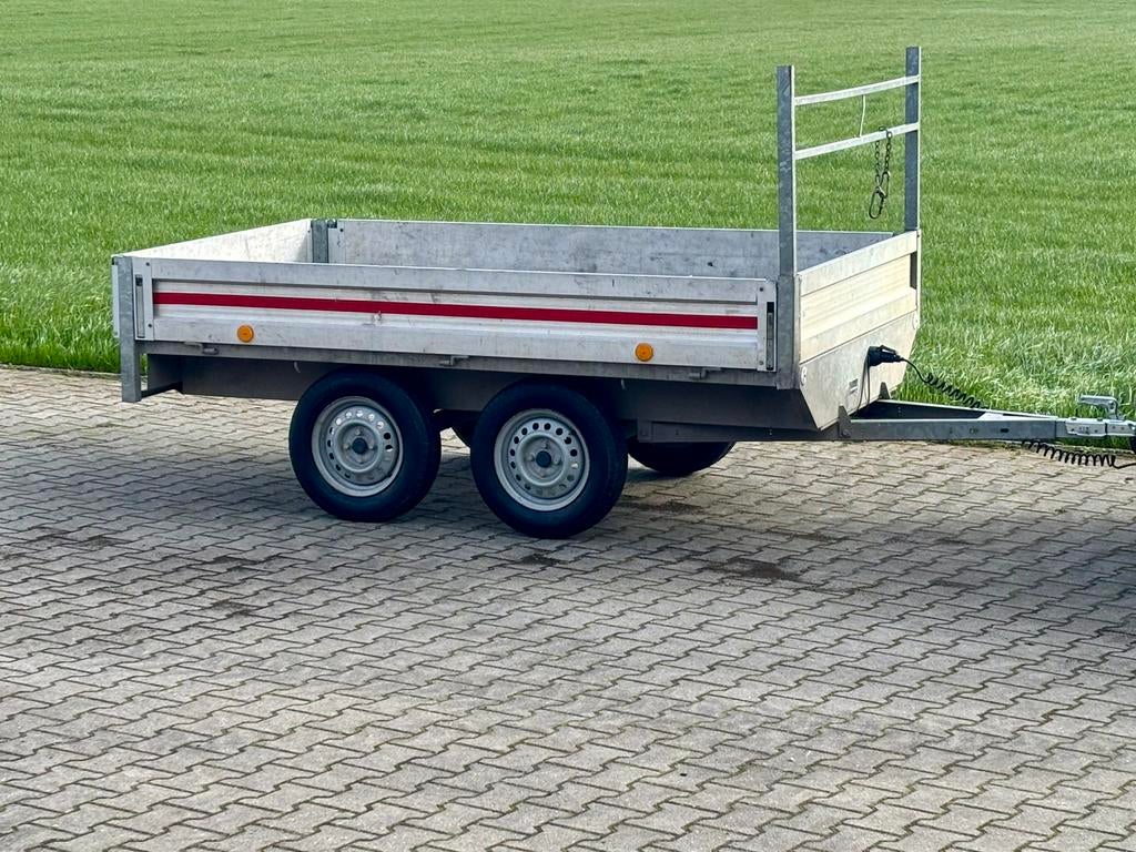 Plateauwagen XL aanhanger alu tandemasser aanhangwagen plato, Auto diversen, Aanhangers en Bagagewagens, Ophalen