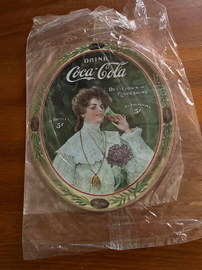 Coca-Cola reclame metaal, Verzamelen, Ophalen of Verzenden, Zo goed als nieuw, Reclamebord