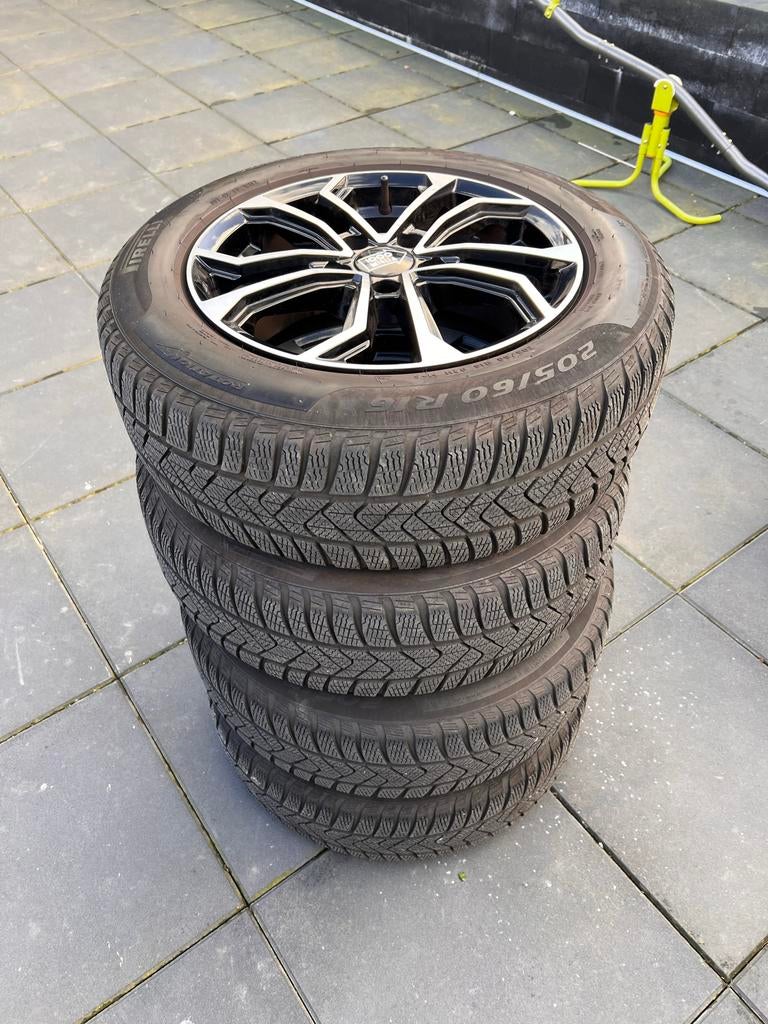 Winterbanden met velgen 205/60 R16, Ophalen, Gebruikt, 16 inch, Banden en Velgen