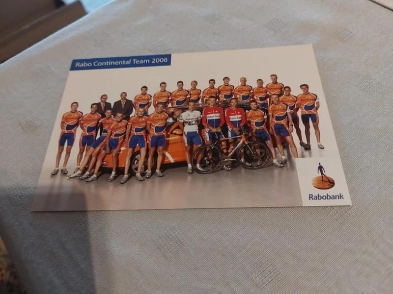 Wielerkaart : Rabobank Continental Team 2006, Verzamelen, Verzenden, Gebruikt, Overige sporten, Poster, Plaatje of Sticker