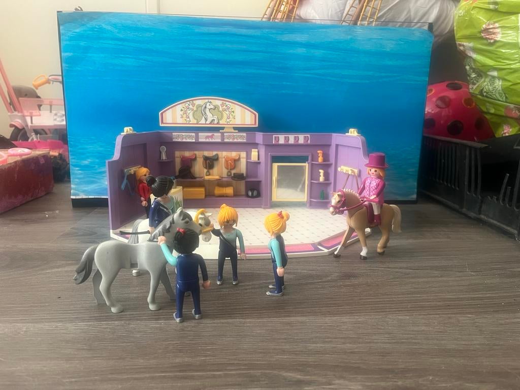 Playmobil City Life Ruitersport Winkel - Zo goed als nieuw, Ophalen of Verzenden, Zo goed als nieuw, Complete set