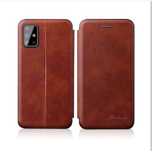 Flip Case met Kaarthouder voor OPPO A52 / A72 - Donkerbruin, Verzenden, Nieuw, Hoesje of Tasje