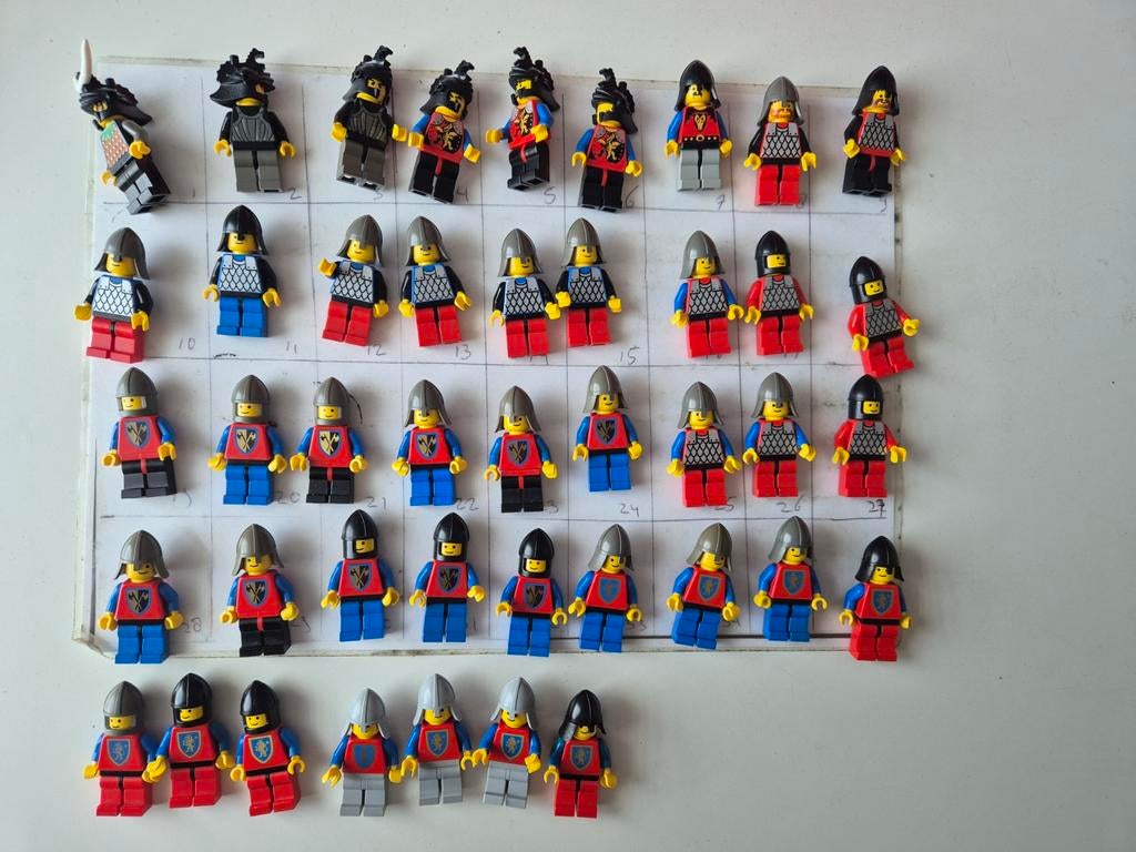 Lego ridder dragon knight falcon crusader poppetjes black, Ophalen of Verzenden