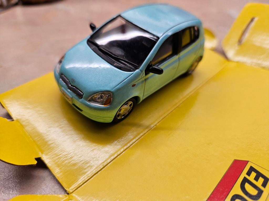 Edocar Toyota Echo/Yaris Lichtblauw 1:43, Ophalen of Verzenden, Nieuw, Auto, Overige merken