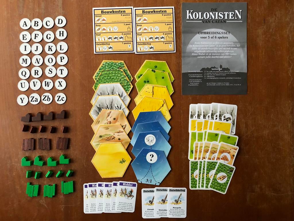 Kolonisten van Catan 5-6 personen houten variant, Hobby en Vrije tijd, Gezelschapsspellen | Bordspellen, Ophalen of Verzenden