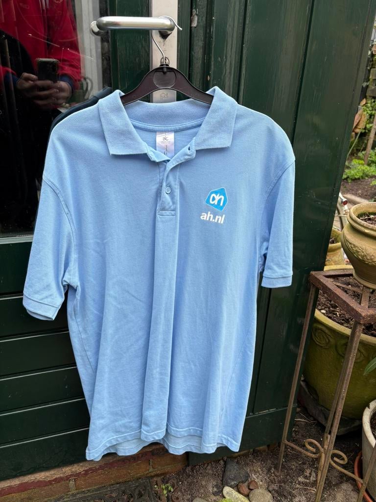 Albert Heijn polo maat L, Ophalen of Verzenden, Zo goed als nieuw, Maat 52/54 (L), Blauw