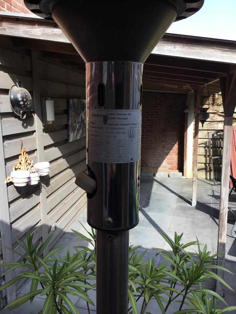 Terraslamp gas, Ophalen, Gebruikt, Gas, Vloer