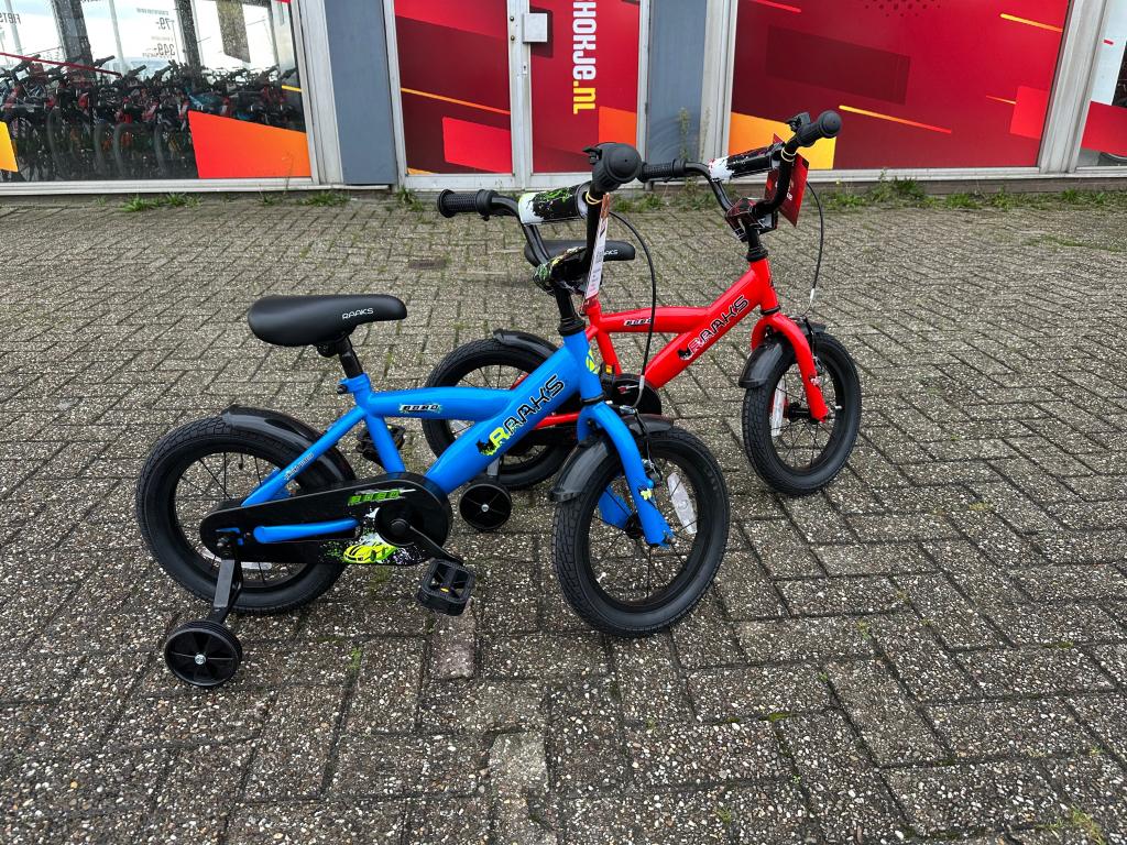 Fietshokje Beverwijk: Raaks Bobo jongensfiets 14 inch NIEUW, Niet ingevuld, Zijwieltjes, Niet ingevuld, Nieuw
