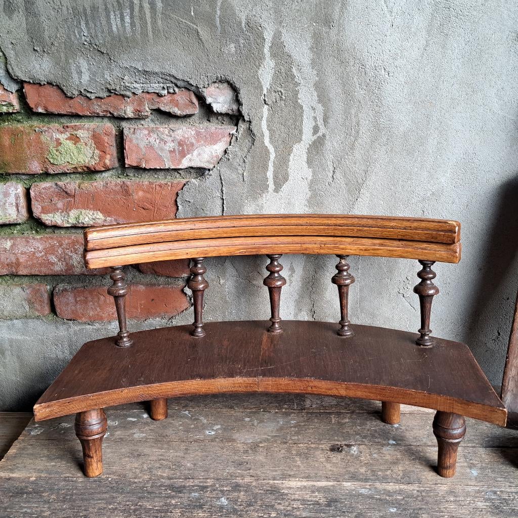 Houten bankje, afm. 45x20x26cm, Gebruikt, ., Ophalen of Verzenden, .