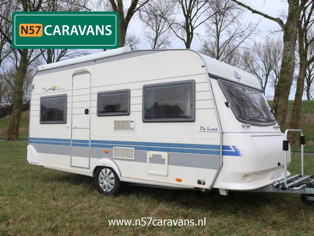 Hobby De Luxe 450 UF / Thule luifel / voortent, Caravans en Kamperen, Caravans, Rondzit, Hobby, Bedrijf, 750 - 1000 kg