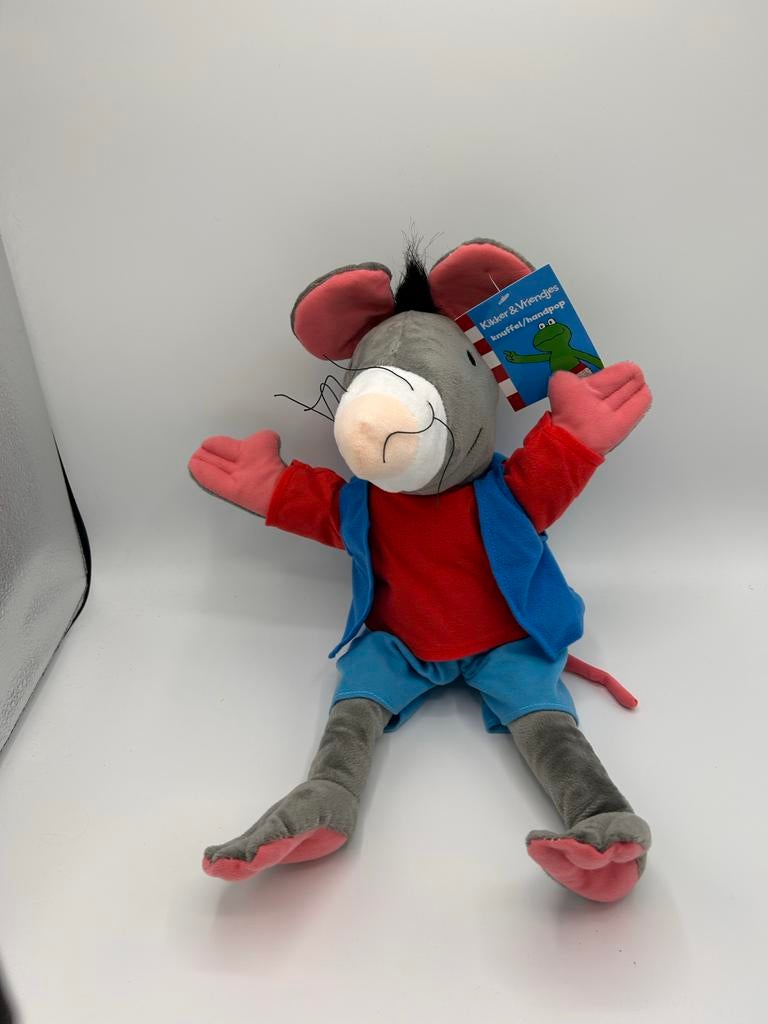 Max Velthuijs Kikker en Vriendjes Handpop Rat, Kinderen en Baby's, Speelgoed | Knuffels en Pluche, Zo goed als nieuw, Overige typen
