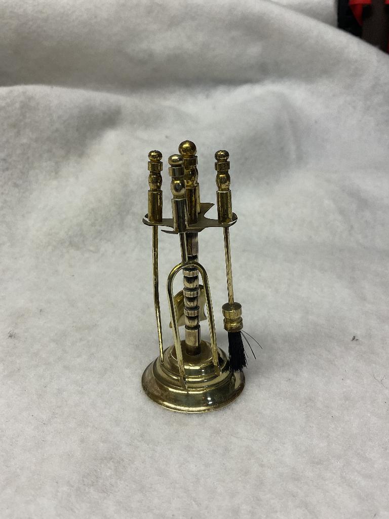 Miniatuur openhaard stel van messing, Ophalen of Verzenden, Zo goed als nieuw, Poppenhuis