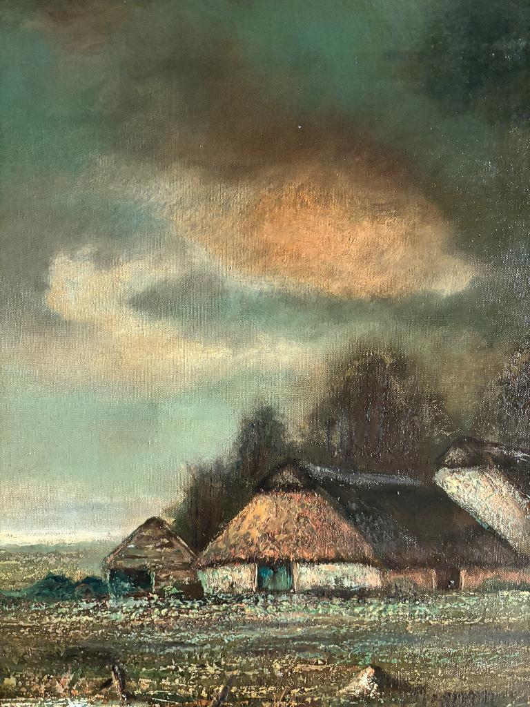 Sfeervol landschapschilderij, Antiek en Kunst, Ophalen of Verzenden