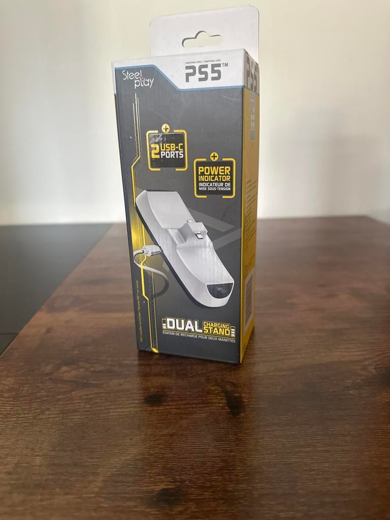 Steelplay Dual Oplaadstation voor PS5 Controllers, Ophalen, Nieuw, Overige controllers, PlayStation 5