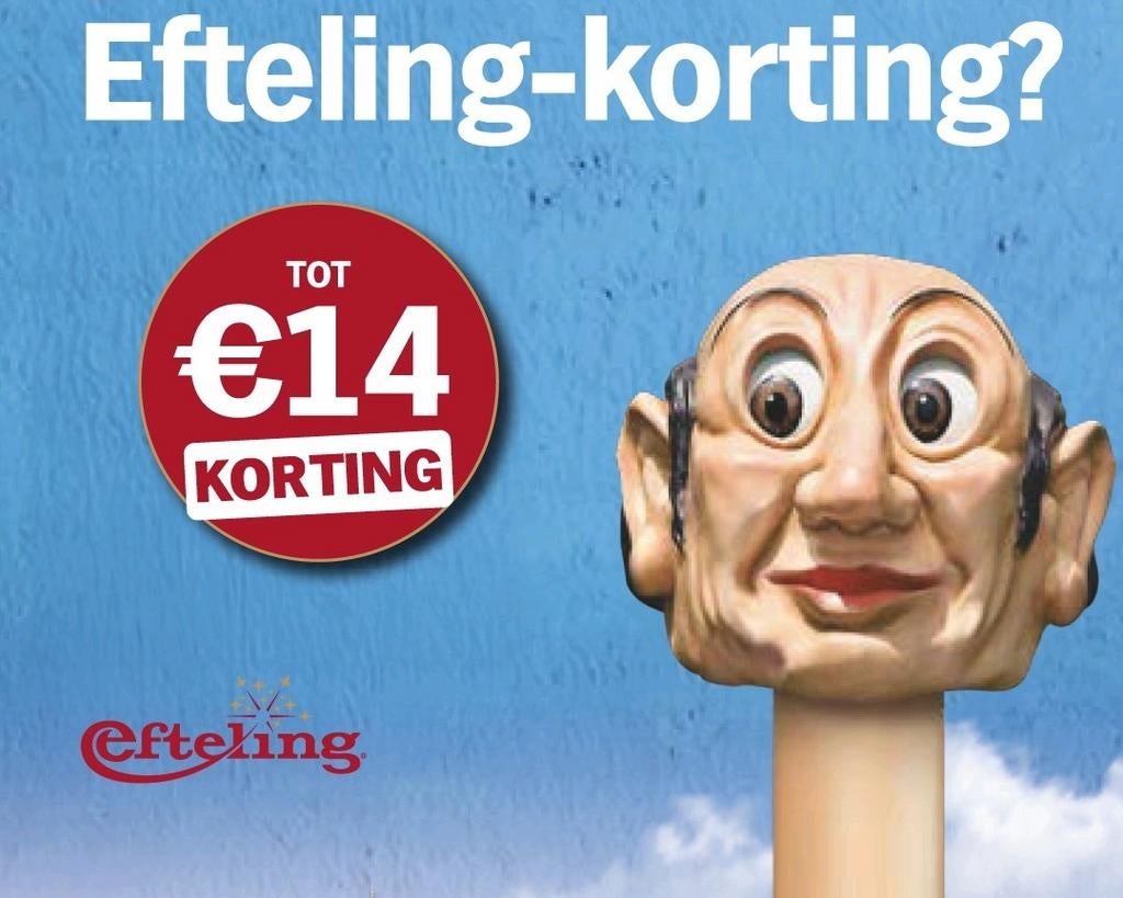Efteling €14,- korting flexibel ticket of laagseizoen ticket, Tickets en Kaartjes, Drie personen of meer, Kortingskaart