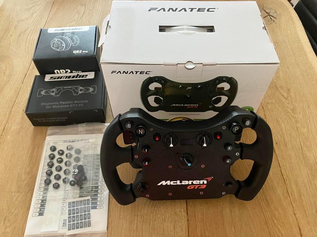 Fanatec McLaren GT3 v2 - QR2 Pro - MPM, Computers en Software, Joysticks, Ophalen of Verzenden, Zo goed als nieuw