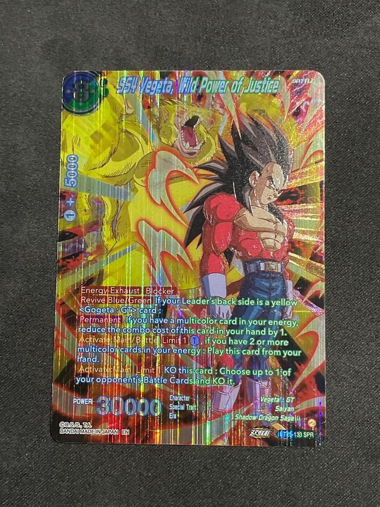 SS4 Vegeta, Wild Power of Justice SPR BT25-133, Ophalen of Verzenden, Zo goed als nieuw