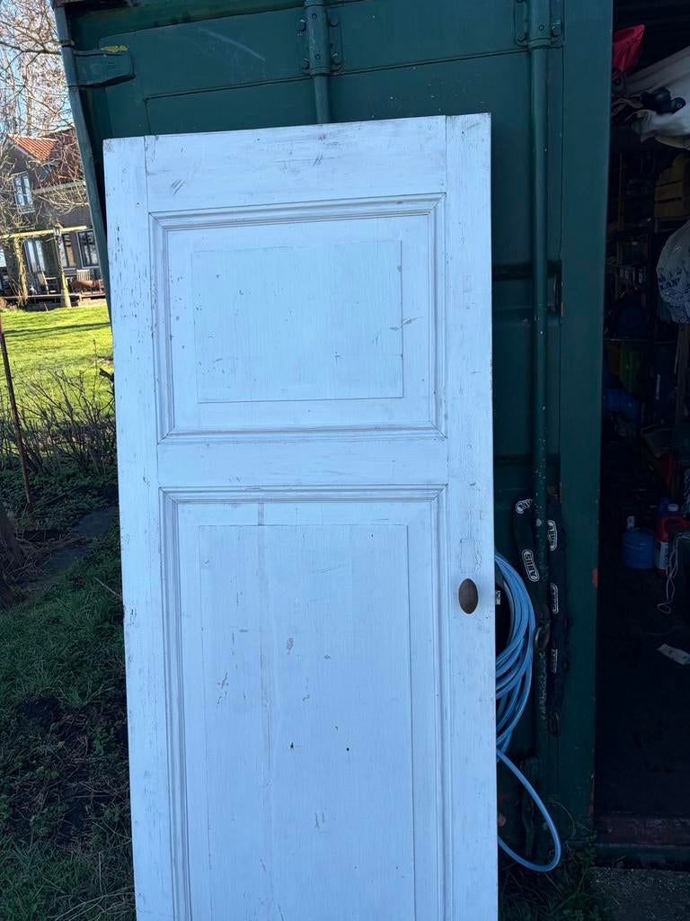 Monumentale eikenhouten deur - 86,5 x 211 cm, Doe-het-zelf en Verbouw, Deuren en Horren, Ophalen, Gebruikt, 80 tot 100 cm, Binnendeur