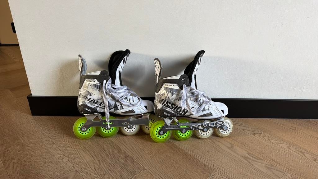 Bauer Mission WM03 skeelers zo goed als nieuw., Bauer, Heren, Ophalen of Verzenden, Zo goed als nieuw