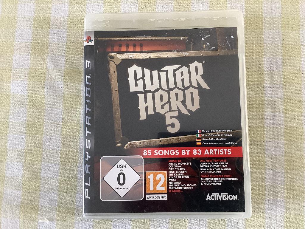 Ps3 game guitar Hero 5, Muziek, Gebruikt, 2 spelers, Ophalen of Verzenden