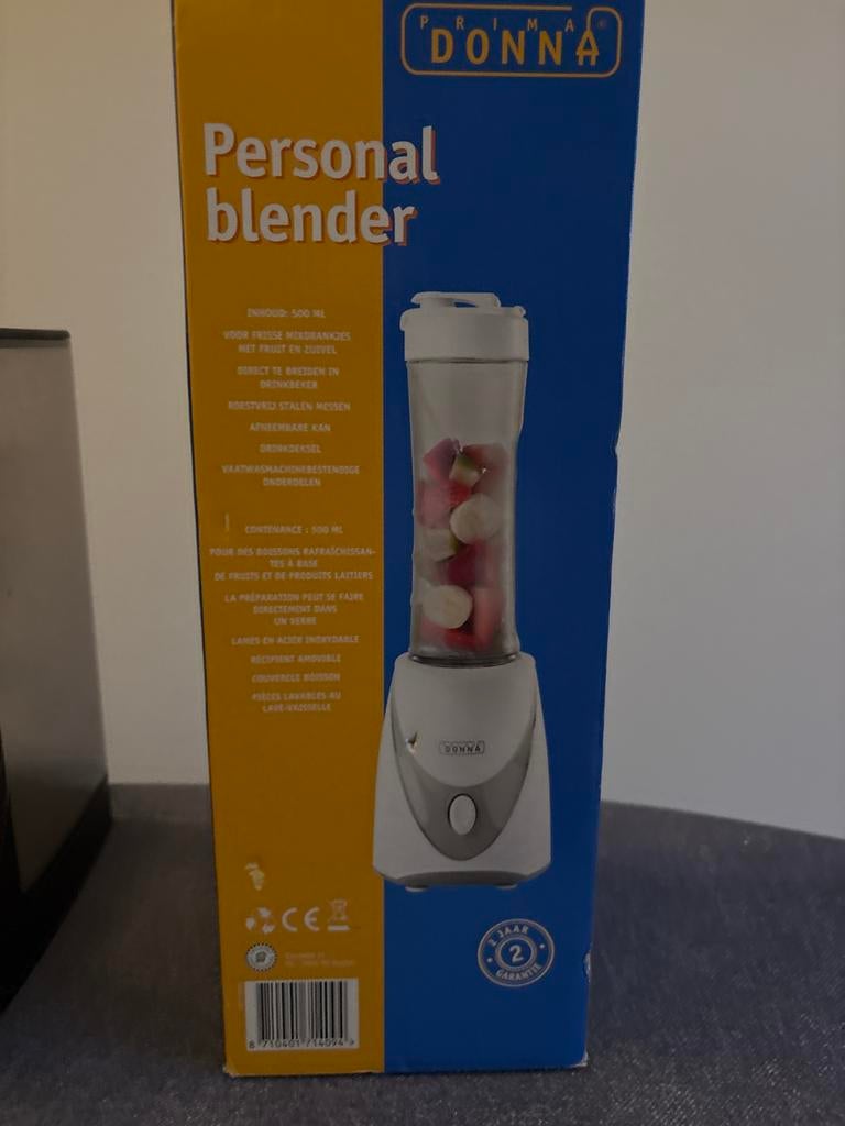 Prima Donna Personal blender, Ophalen of Verzenden, Nieuw, Blender to go