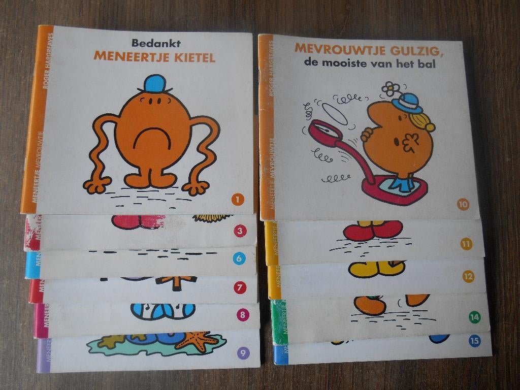 Meneertje Mevrouwtje boekjes 11 stuks Roger Hargreaves LEES, Fictie algemeen, Jongen of Meisje, Roger Hargreaves, Ophalen of Verzenden