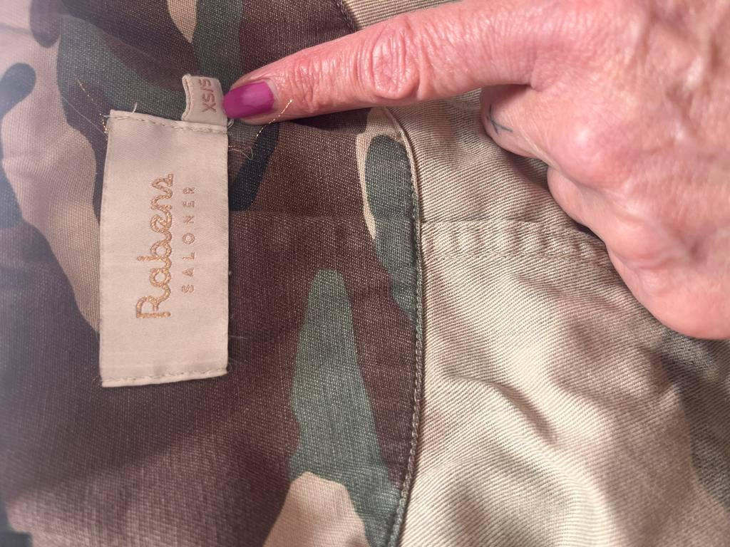 Robens Saloner Camouflage Jas XS/S, Ophalen of Verzenden, Zo goed als nieuw, Maat 34 (XS) of kleiner, Groen