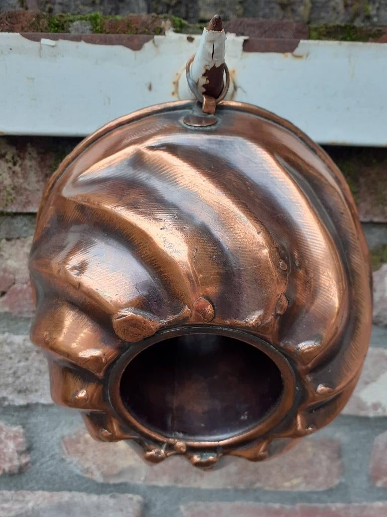 (6) Vintage koperen tulband cake bakvorm puddingvorm, Antiek en Kunst, Antiek | Keukenbenodigdheden, Ophalen of Verzenden