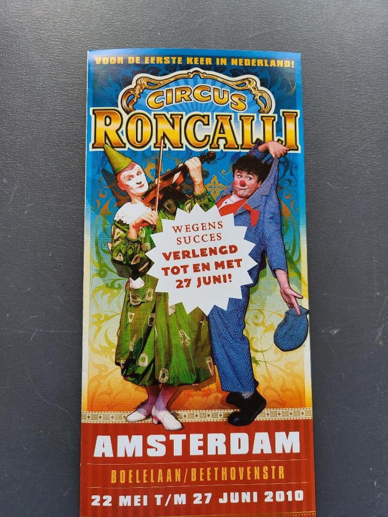Circus/ folder Circus Roncalli/ Amsterdam 2010., Ophalen of Verzenden, Zo goed als nieuw