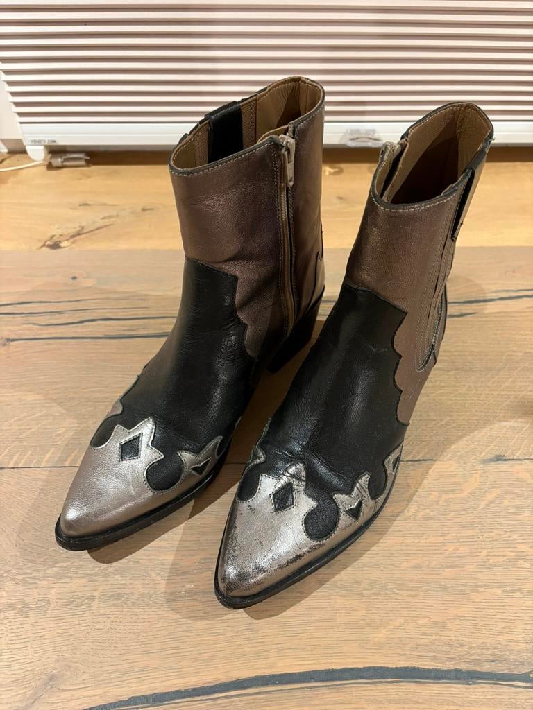 Manfield laarsjes maat 39, Kleding | Dames, Schoenen, Zo goed als nieuw, Lage of Enkellaarzen, Zwart, Ophalen of Verzenden